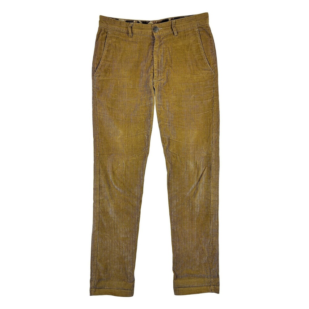 Ball and Buck 6 Point Corduroy Pants Mens 28 Tan Brown Straight Leg Duck Camo